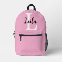 Pink Monogram Name Script Personalised Design