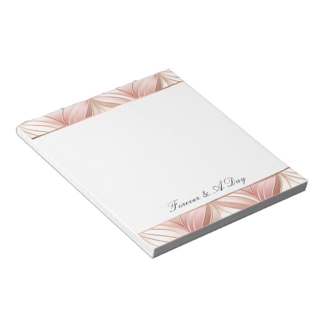 Pink Monogram or Quote Notepad (Angled)