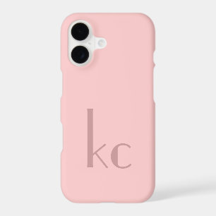 Pink monogram typogtaphy