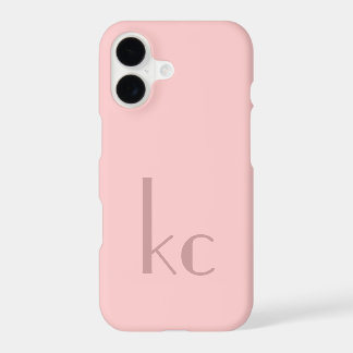Pink monogram typogtaphy