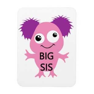 Pink Monster Big Sister Magnet