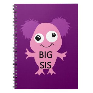 Pink Monster Big Sister Notebook