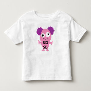 Pink Monster Big Sister Toddler T-Shirt