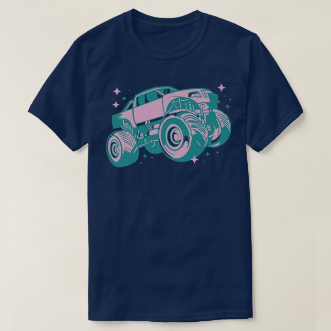 PINK MONSTER TRUCK  T-Shirt (Design Front)