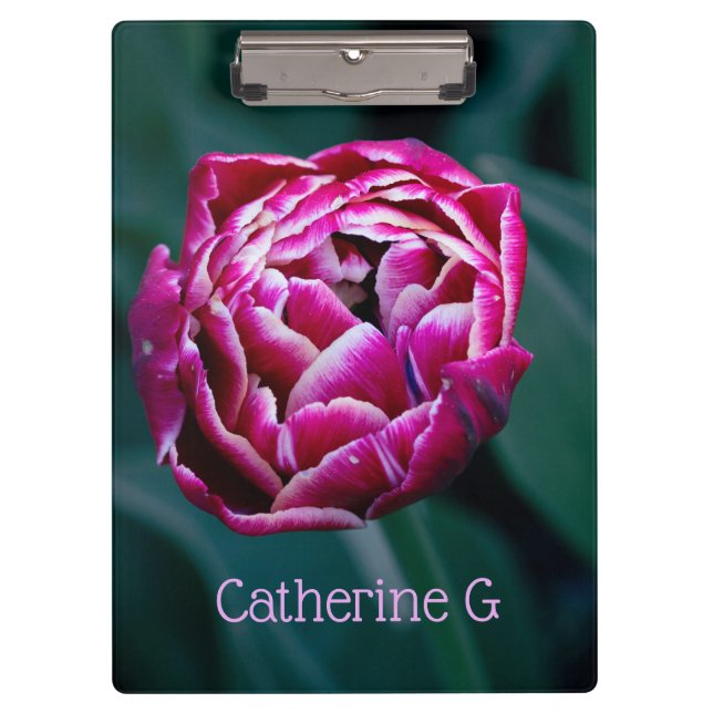 Pink moody tulip clipboard (Front)