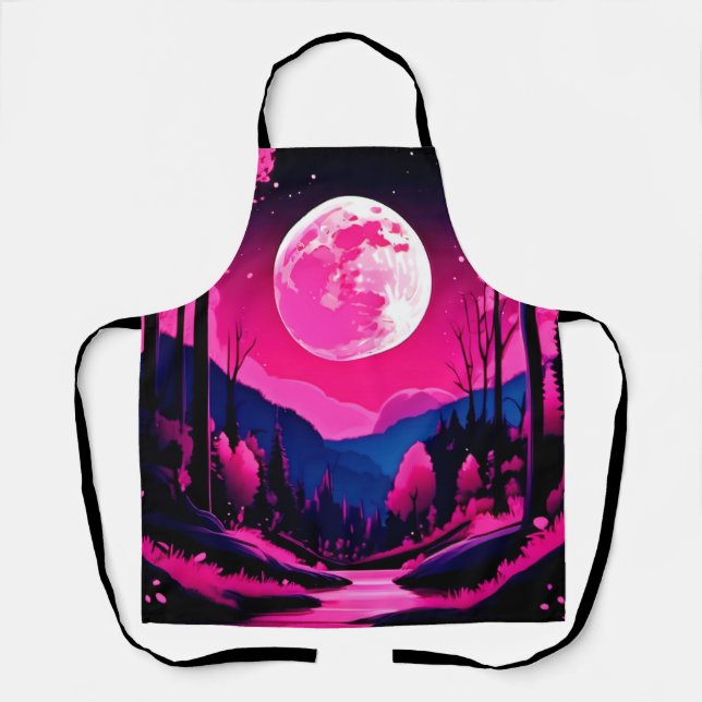 Pink Moon Fantasy Apron (Front)