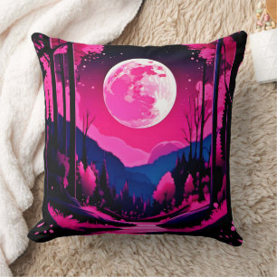 Pink Moon Fantasy Cushion
