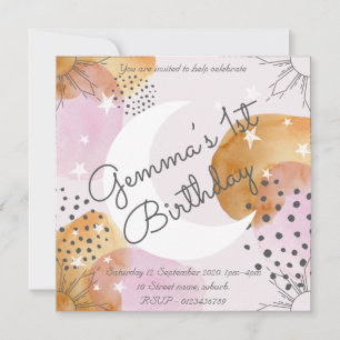 Pink Moon Invitation