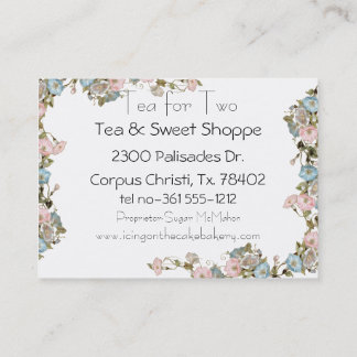 Pink Morning Glory Business Cards