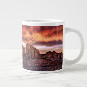 Pink Morning Glory Large Coffee Mug