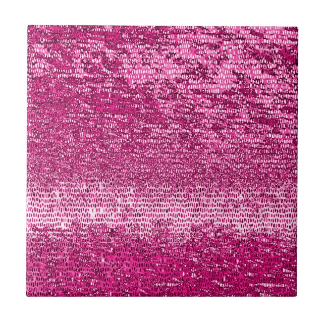 Pink mosaic pattern tile (Front)