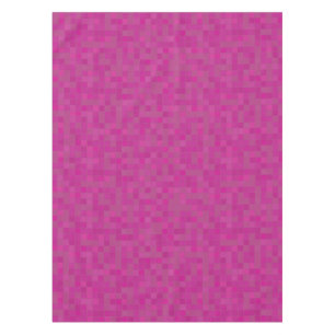 Pink mosaic pixels  tablecloth