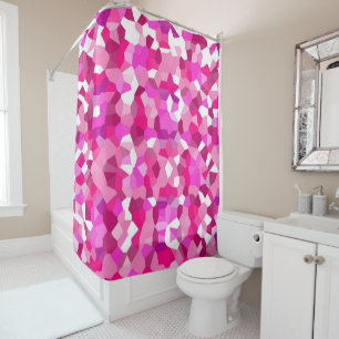 Pink Mosaics Shower Curtain