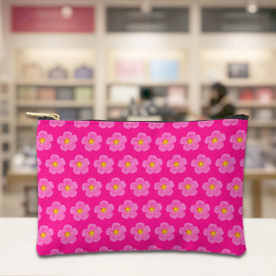 Pink Moss Rose Seamless Pattern on Pouch