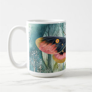 Pink Moth Forest Night Coffee Mug