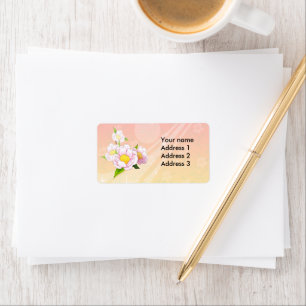 Pink moth orchid label