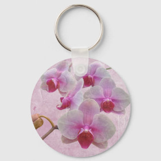 Pink Moth Orchids - Phalaenopsis Key Ring
