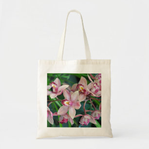 Pink moth orchids tote bag