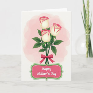 Pink Mothers Day Tribute Card