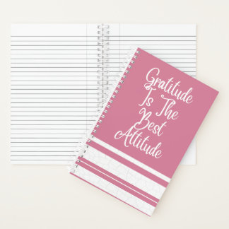 Pink Motivational Spiral Notebook
