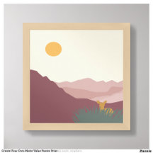 Pink mountains boho scenery