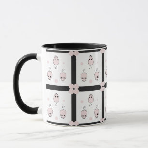 Pink Mouse Seamless Pattern Design - Cute Decor Mug