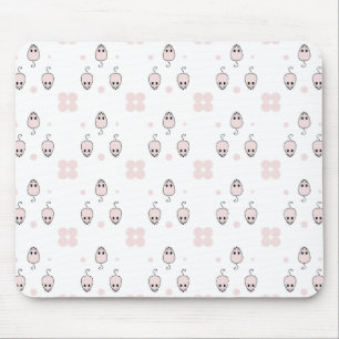 Pink Mouse Seamless Pattern Design - Cute Decor Pad