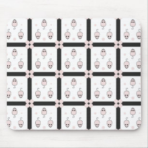 Pink Mouse Seamless Pattern Design - Cute Decor Pad