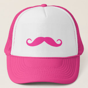 Pink Moustache Hat