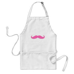 Pink Moustache Humour Create Your Own Standard Apron