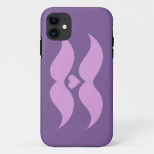 Pink Moustaches custom iPhone case
