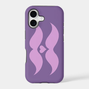 Pink Moustaches custom iPhone case