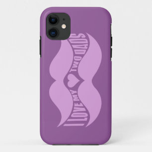 Pink Moustaches custom iPhone case