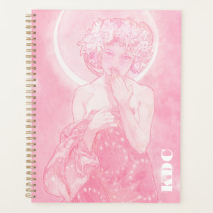 Pink Mucha 'The Moon' Planner