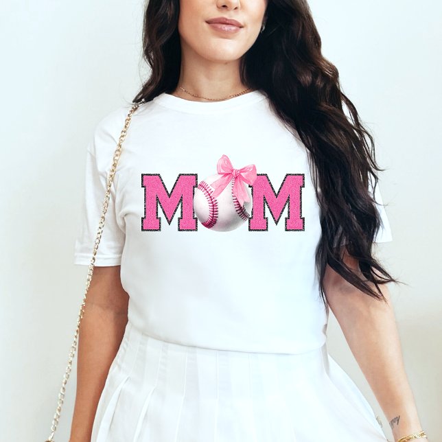 Pink Mum Baseball T-Shirt (Creator Uploaded)
