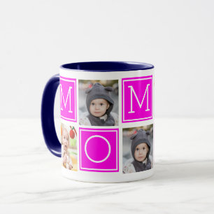 Pink Mummy Custom Photo Collage Coffee Mug