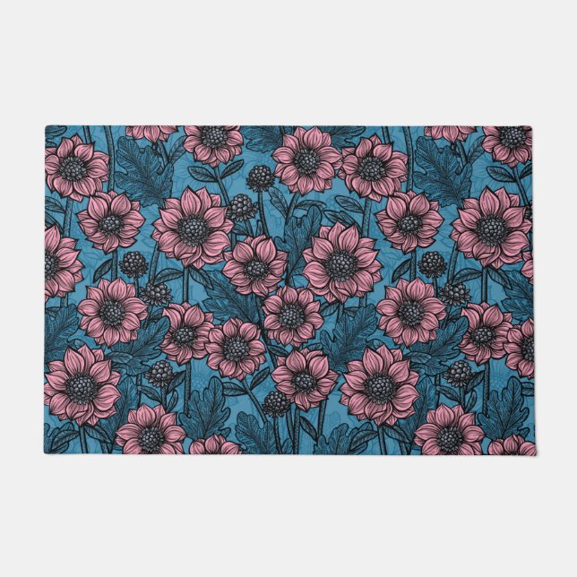 Pink Mums Doormat (Front)