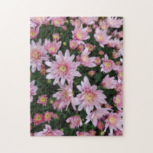 Pink mums jigsaw puzzle