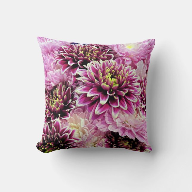 Pink mums - pillow (Front)