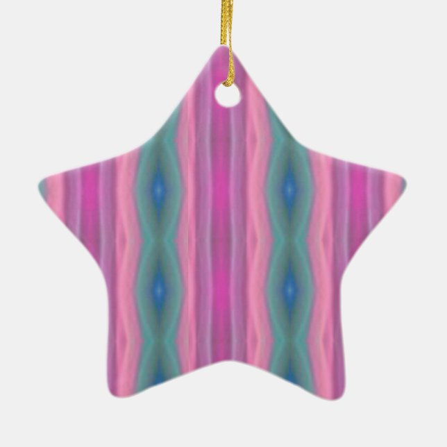 Pink Music Ceramic Ornament (Back)