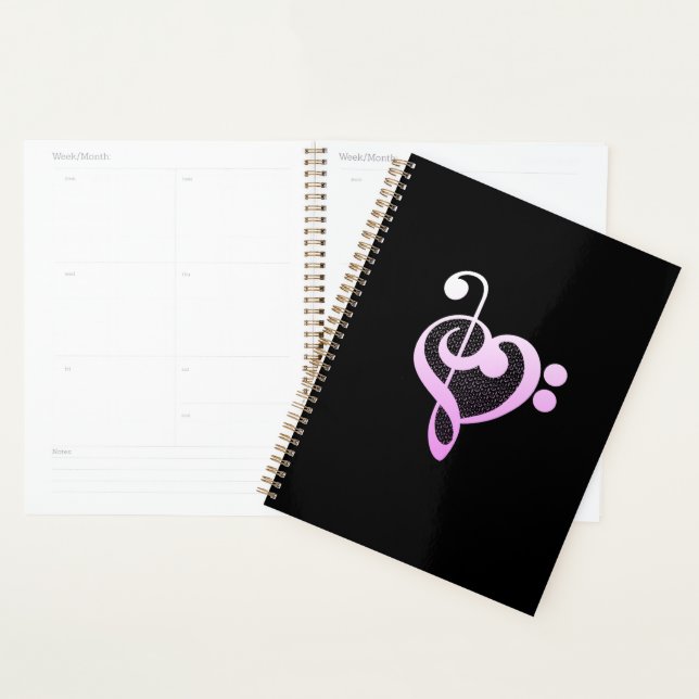Pink Music Musician Heart Planner (Display)