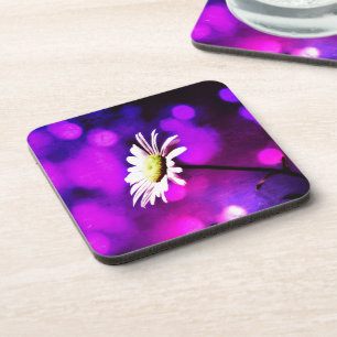 Pink N Amethyst Daisy Coaster