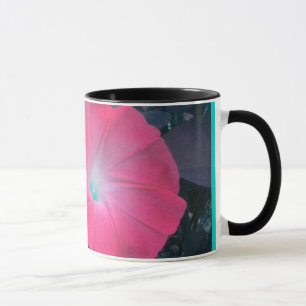 Pink N Teal Morning Glory Duo mug