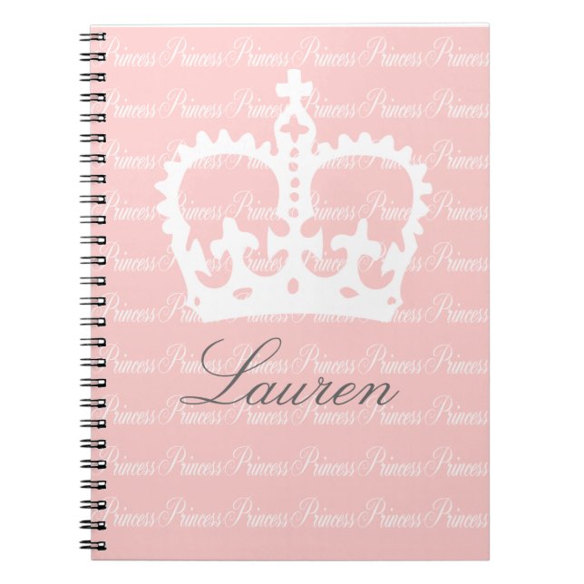 Pink-n-White Princess Notebook (Front)