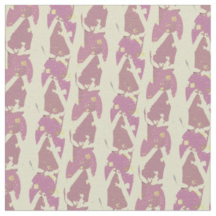 Pink n Yellow Flipflops Abstract Pattern Fabric
