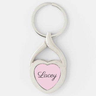 Pink Name Key Ring