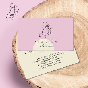 Pink Nannies, Babysitters, Paediatrician Business Card