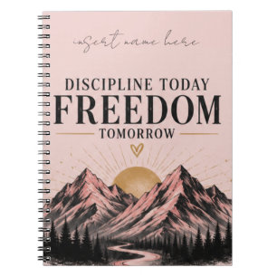 Pink Nature Motivational Journal Notebook