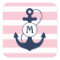 Pink Nautical Anchor Monogram