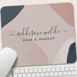 Pink Navy Blue Modern Abstract Shapes Neutral Mouse Pad<br><div class="desc">Pink Navy Blue Modern Abstract Shapes Neutral Mouse Pad. Perfect for makeup artists,  hair stylists,  cosmetologists,  and more!</div>